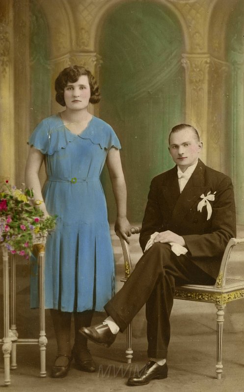 KKE 4012.jpg - Barbara i Stanisław Sacewicz, Francja, Lylle, 1 X 1932 r.